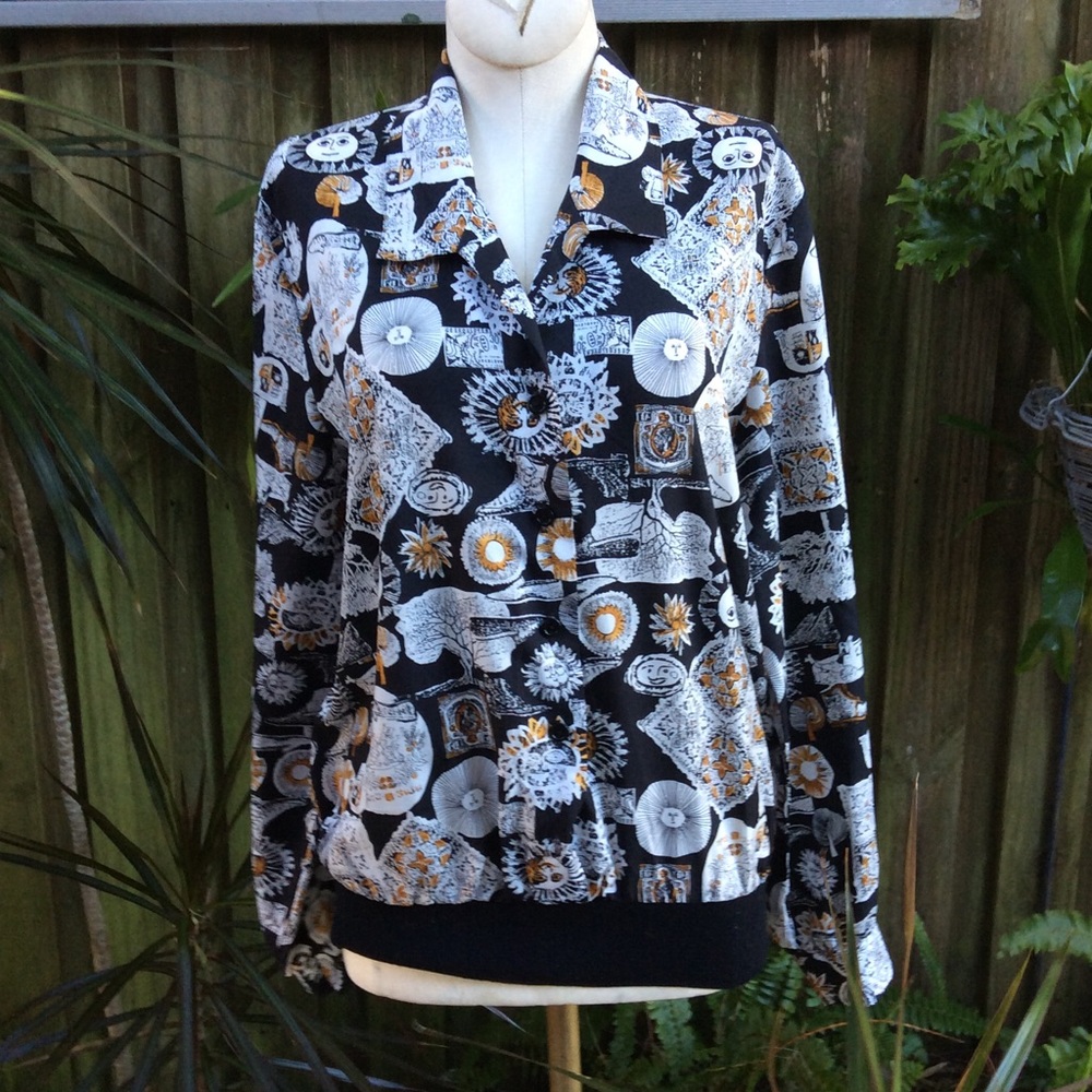 New Editions Vintage Sun Print Top